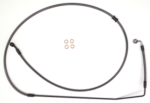 Braided Front Brake Line Black, Black Pearl Standard, 3, nordicamoto.ro