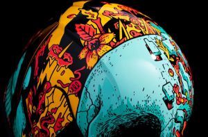 Casca Icon Airform Munchies Mips Green/Orange/Blue, 9, nordicamoto.ro