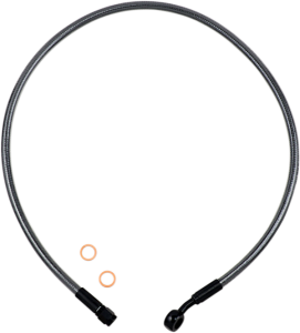 Braided Front Brake Line Black Pearl