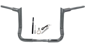 1-1/2(r) Ez Install Pointed Top Handlebar Kit Silver