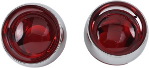 Deep-dish Bezels W/ Lens Chrome, 2, nordicamoto.ro