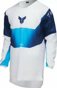 Tricou Enduro Copii Thor Launchmode Storm White/Blue