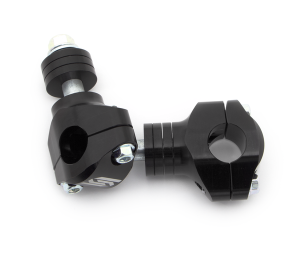 Bar Mounts For Triple Clamp Black, Silver