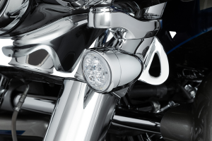 Led Lighted Fang® Front Signal Light Inserts With Bezel Chrome, 3, nordicamoto.ro