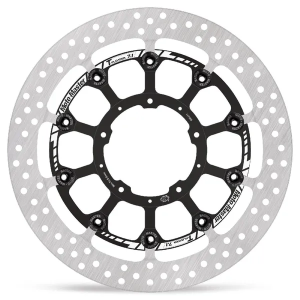 Halo Series Floating Rotor Black, Silver, Stainless Steel