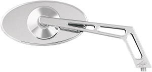 Billet Aluminum Mirrors With Clear Glass Silver