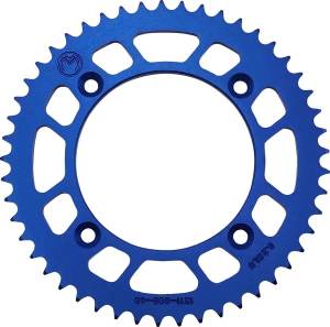 MOOSE RACING Rear Aluminum Sprocket Blue 