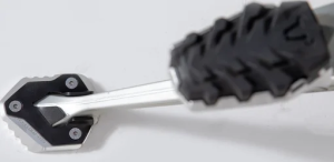 Extensie pentru piciorul suportului lateral, negru, argintiu
