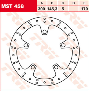 Round Fixed Brake Rotor Larger Than 300mm