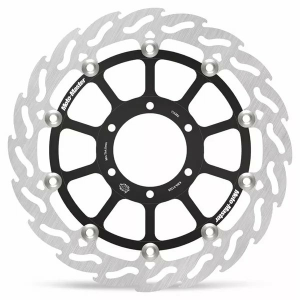Flame Series Floating Rotor Black, Silver 