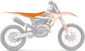 Seat Cover Pyramid Orange, 2, nordicamoto.ro