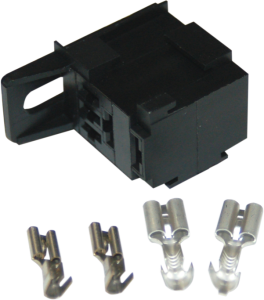 25 Amp Micro Relay/socket Kit Black, 1, nordicamoto.ro