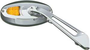 Turn Signal Mirrors Silver, 2, nordicamoto.ro