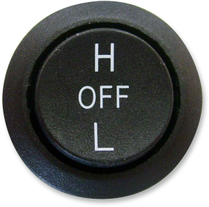 Universal Round Rocker Switch Black