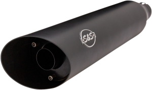 Slash Cut Ec Slip-on Mufflers Black, 2, nordicamoto.ro