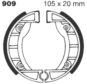 Standard Brake Shoes, 1, nordicamoto.ro
