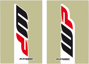Fork Stickers Black, Red, White, 1, nordicamoto.ro