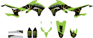 Complete Graphics Kit Black, Green 