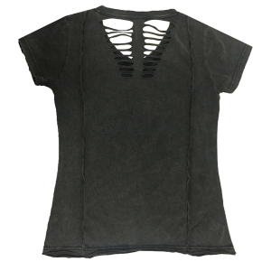 Women's Dagger Skull T-shirt Gray XL, 4, nordicamoto.ro