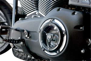 Clarity Derby Cover Black, Aluminum, 2, nordicamoto.ro