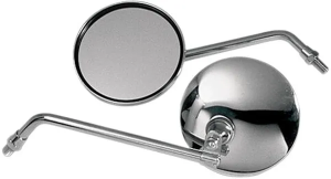 Round Honda Cb Style Universal Mirror Silver