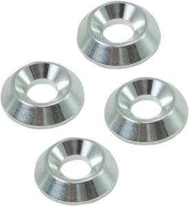 Flat Head Trim Washers Silver, 2, nordicamoto.ro