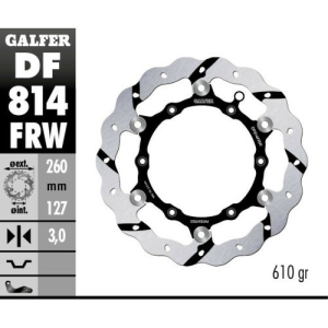 Disc frana fata Beta 250-498 RR Galfer Floating Grooved