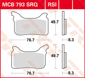Rsi Series Sindered Off-road Race Brake Pads, 2, nordicamoto.ro