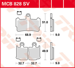 Sv Series Sindered Brake Pads