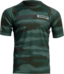 Tricou MTB Thor Assist Green Camo