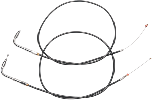 Black Vinyl Throttle/idle Cable Black +152 mm (6''), 1, nordicamoto.ro