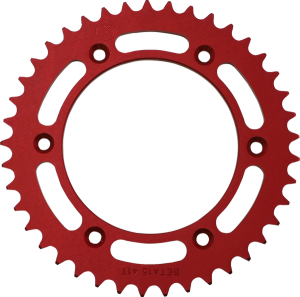 MOOSE RACING Pinion spate din aluminiu, roșu, 1, nordicamoto.ro