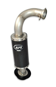 SPI Carbon Fiber Muffler Stainless Steel Polaris AXYS 850 Patriot, 2, nordicamoto.ro