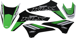 Evo Graphics Kit Black, Blue, Green, White, 2, nordicamoto.ro