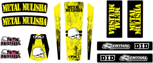 Trim Kit Graphics Black, Yellow, 2, nordicamoto.ro