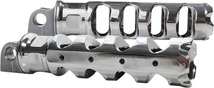 Muzzle Brake Folding Footpegs Silver, 1, nordicamoto.ro