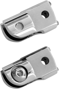 Rear Folding Footpeg Adapters Silver, 1, nordicamoto.ro