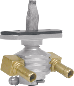 Power-flo Hex Fuel Valve Silver, 1, nordicamoto.ro