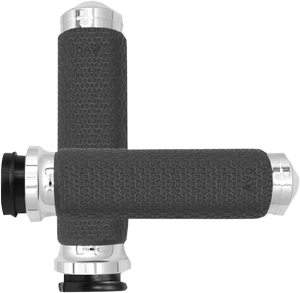 Vibration Dampening Memory Foam Grips Silver