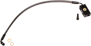 Designer Series Dot Front Lower Brake Line Kit Black, Black Pearl, 2, nordicamoto.ro
