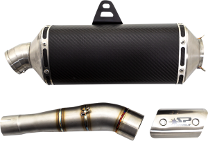 Dakar Exhaust System Black, 1, nordicamoto.ro