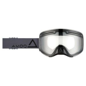 Ochelari Snowmobil AMOQ Vision Vent+cu lentila magnetica Dark Grey-Black - Clear