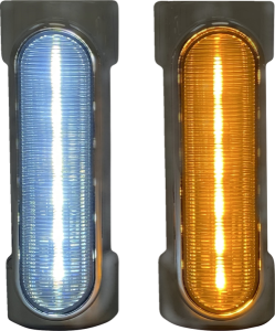 Dynamic Amber/white Engine Guard Leds Chrome, 1, nordicamoto.ro