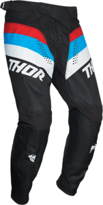 Pantaloni Thor Pulse Racer Black/Red/Blue