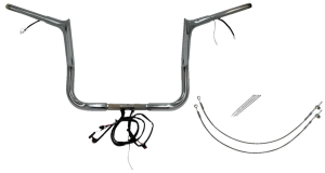 Plug & Play Ez Install 1-1/4(r) Pointed Top Handlebar Kit Silver, 1, nordicamoto.ro