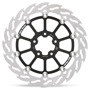MOTO-MASTER Flame Series Floating Rotor Black, Silver 