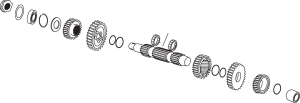 5-speed Countershaft, 2, nordicamoto.ro