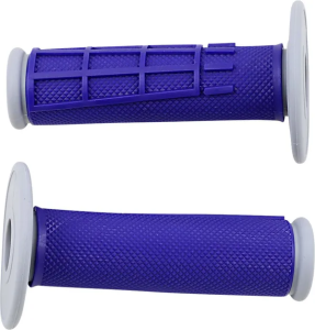 MOOSE RACING Comp Diamond Half Waffle Grips Blue 