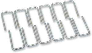 Plow Replacement U-bolts Silver 