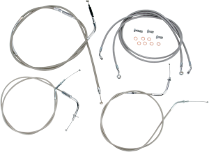 Stainless Handlebar Cable/line Kit Silver, 1, nordicamoto.ro